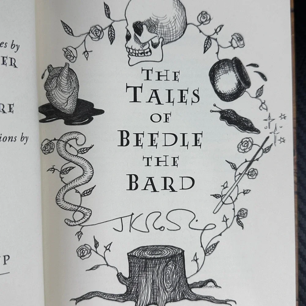 The Tales of Beedle the Bard J.K. Rowling 1st Edition‎ 2008 Harry Potter Signed